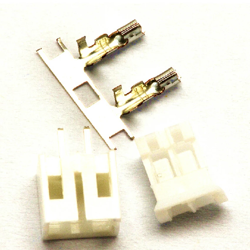 

100Set/Lot PH2.0 2.0mm 2Pin 2P 180degree Straight needle Male Pin Header + Terminal + Female Housing Connector