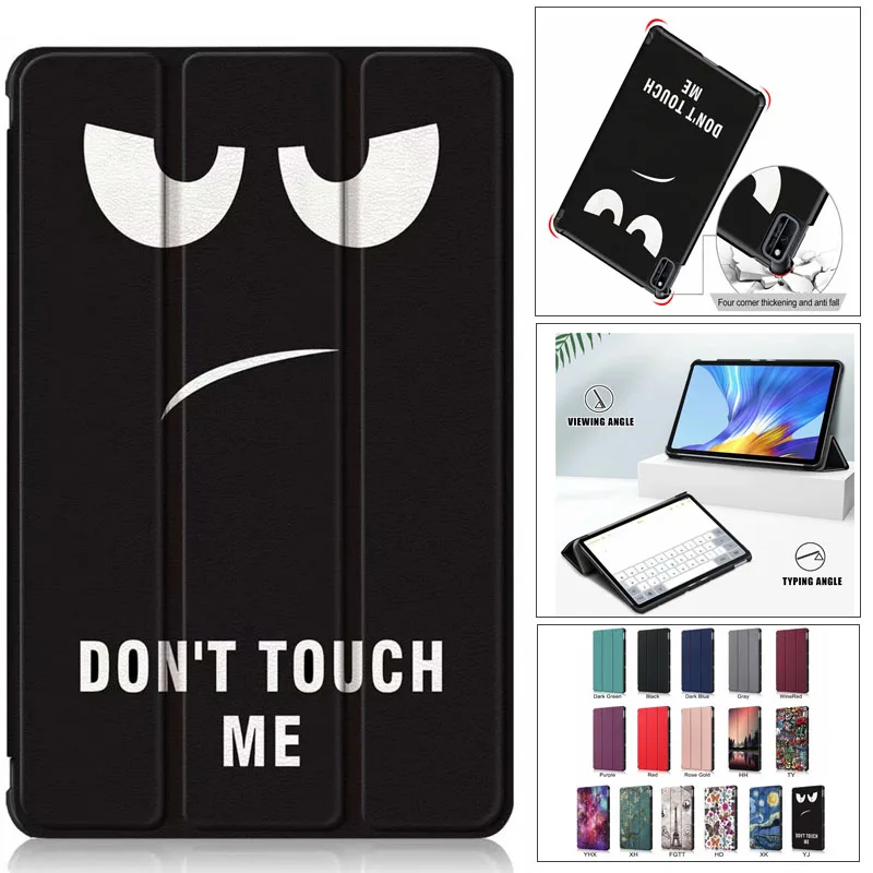 

Tablet Case For Huawei Honor V6 10.4 Case 2020 For Huawei Mate pad 10.4 Cover Painted Pu Stand Back Etui For Matepad 10.4 Case