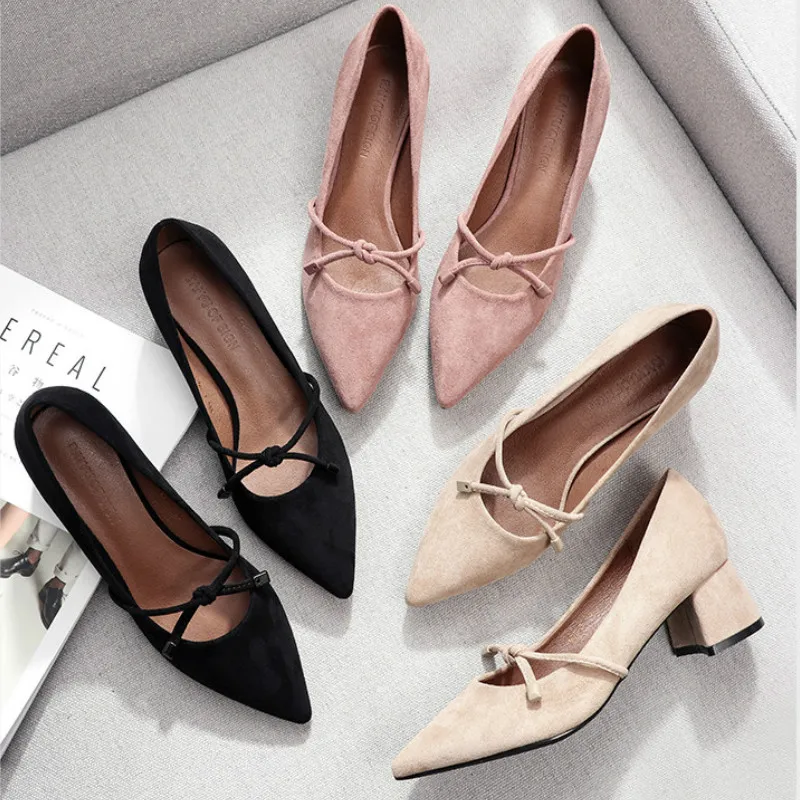 Классическая женская обувь Коллекция 2020 года Офисная без шнуровки Однотонные