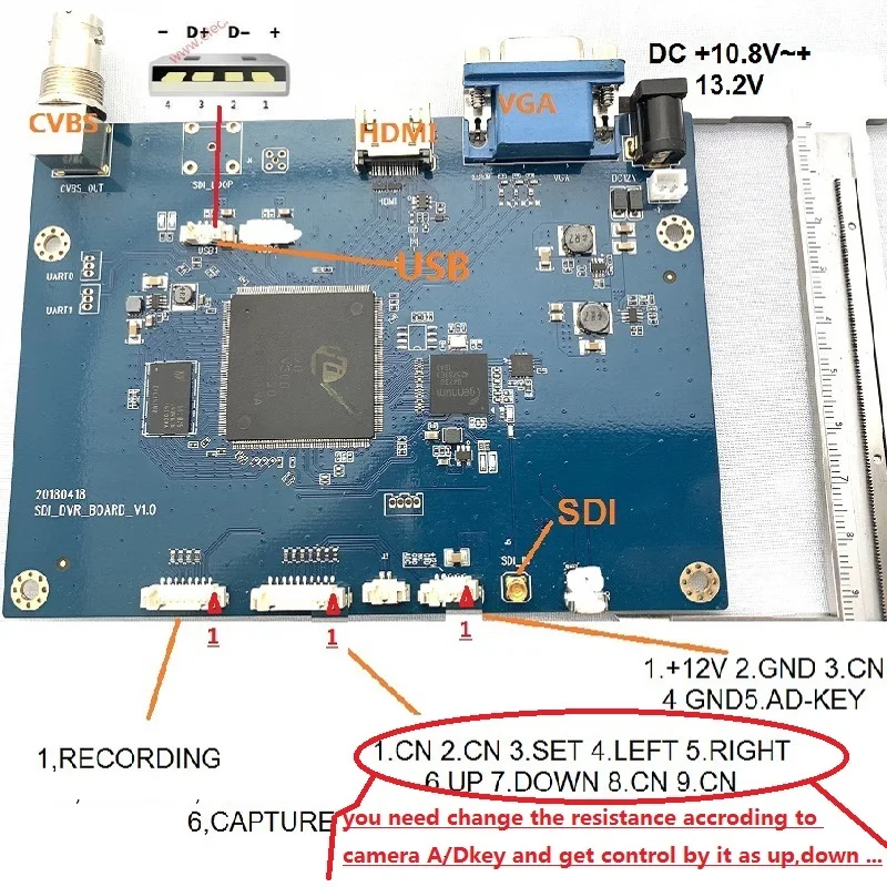Хирургическая эндоскоп камера HD SDI 1080P медицинская чип рекордер DVR видео и разъем