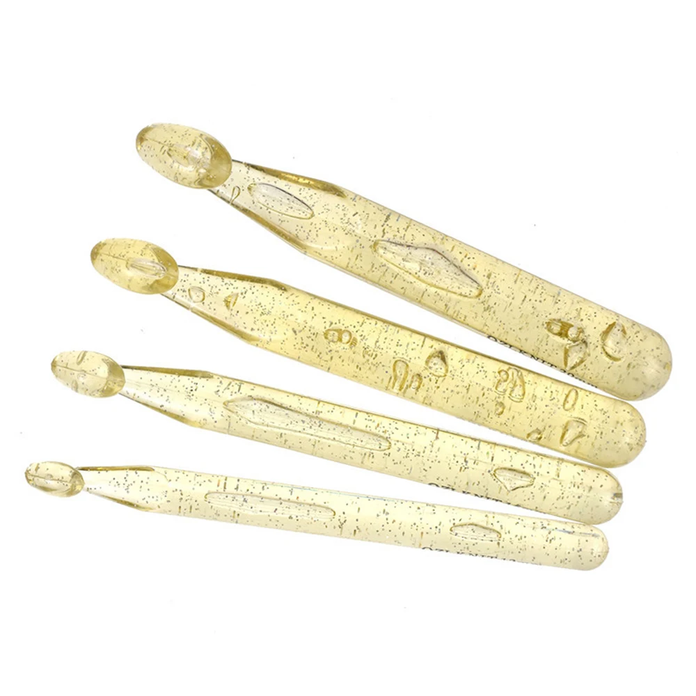 Large Plastic Handle ABS Transparent Craft Crochet Needle Knitting DIY Loom Tool Extra Thick | Дом и сад