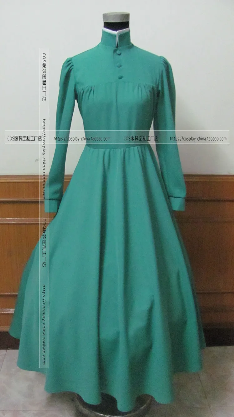 Howl's Moving Castle Sophie Hatter Cosplay Costume green cosplay Dress Custom-made |
