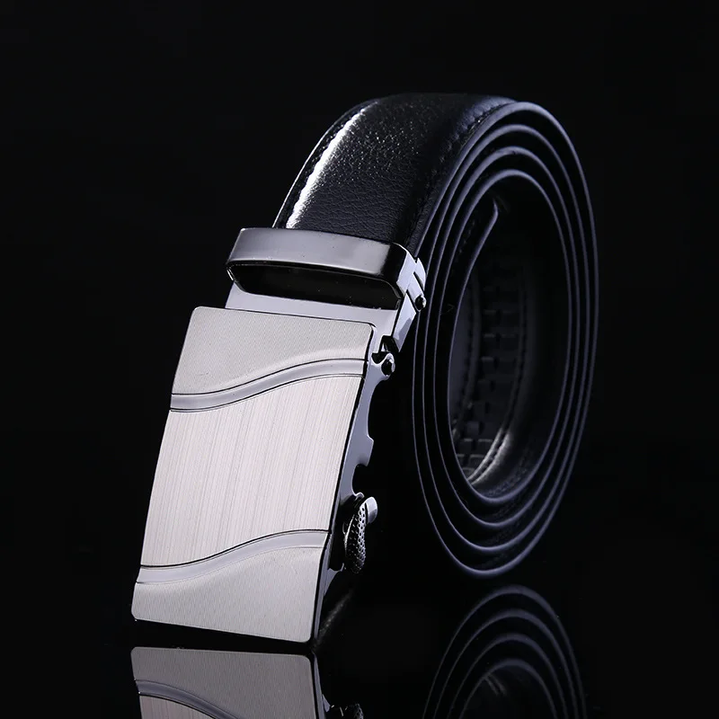 

Belt Men's Leather Automatic Buckle Belts For Young People Simple High-end Leather Pants Belts For Men And Women PD37
