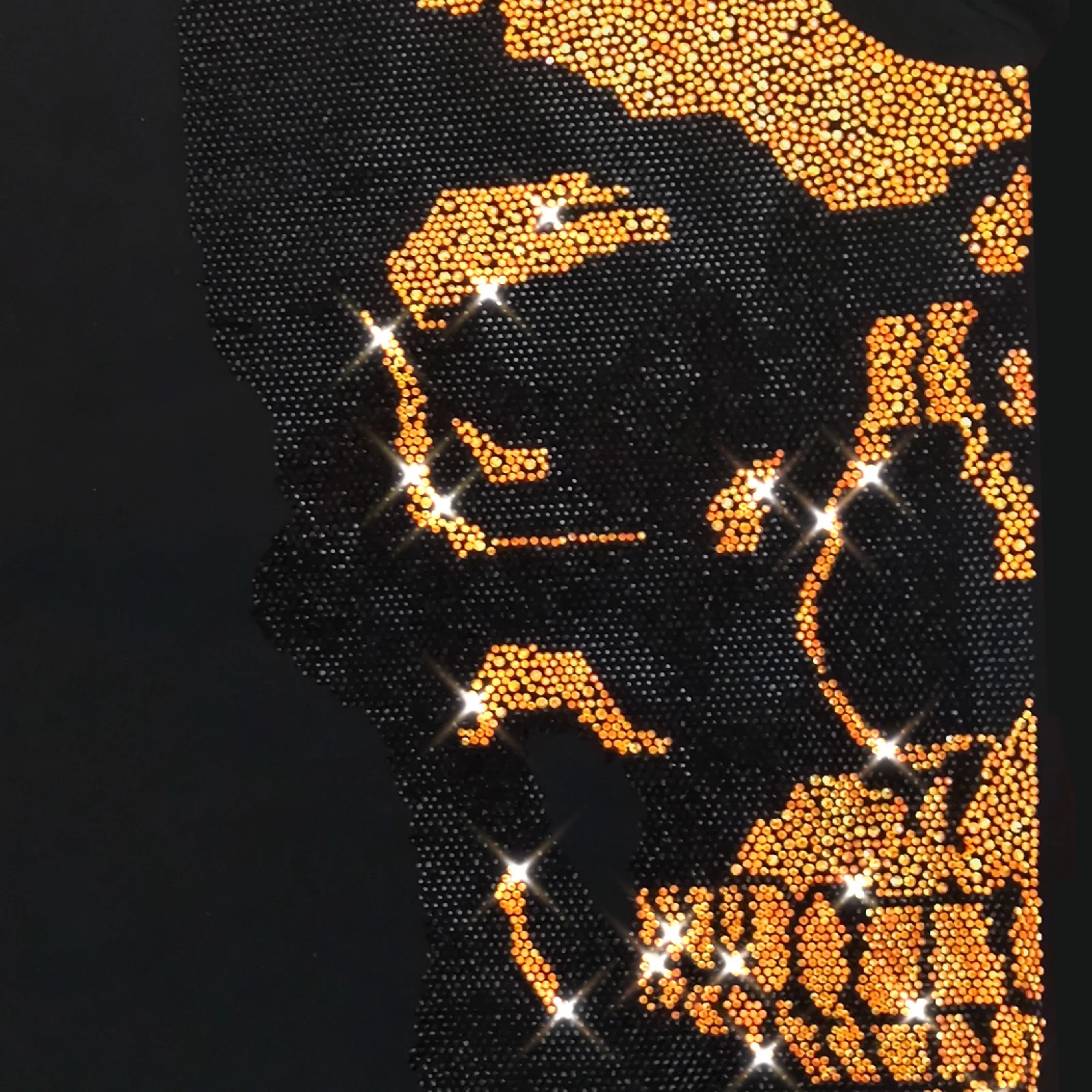 

Simple Personality Rhinestone Design Half Skull European And American Sweater Men's Winter Brand Casual Pullover