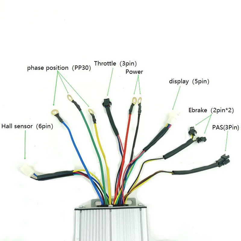 

Ebike Wheel Controller KT -30A 12 Mosfet 48V 1000W/1500W Brushless Square Wave