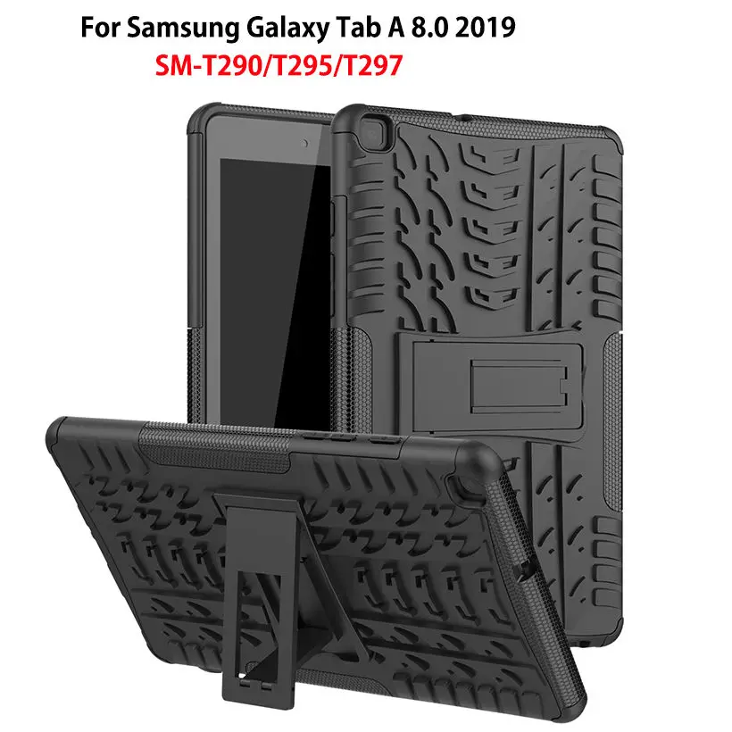 Чехол для samsung galaxy tab A 8 0 2019 Прочный Гибридный чехол накладка 2 в 1 T295 T297 прочный и