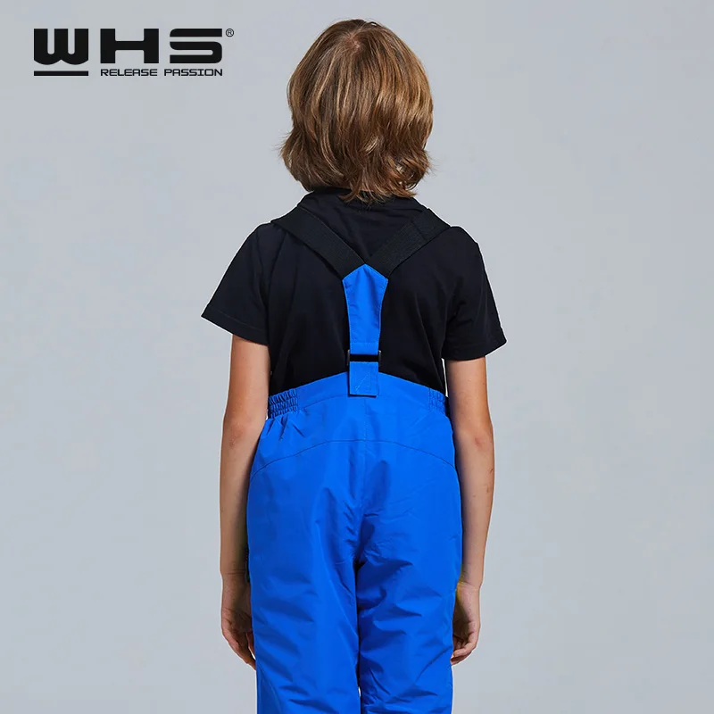 WHS лыжный костюм куртка для девочек-подростков куртки с защитой от ветра и брюки