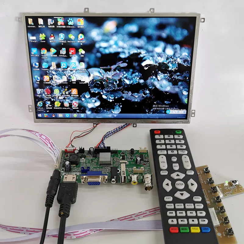 ЖК дисплей диагональю 10 1 дюйма VGA + AV HDMI BNC USB мультимедийный плеер модуль для