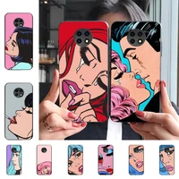 sad crying women girl pop art phone case for redmi 9 5 s2 k30pro silicone fundas for redmi 8 7 7a note 5 5a capa