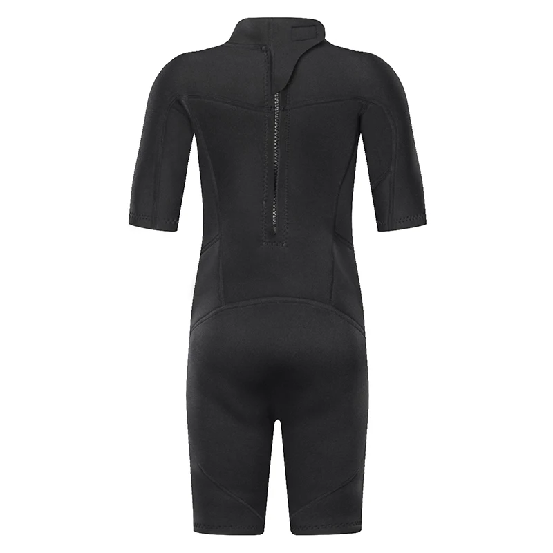 Задний zipwetsuit Junior неопрен класса премиум 2 мм короткий сердечник теплый рукав Дети
