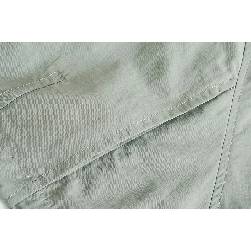 

WXWT Za 2021 Women Fashion Patchwork Loose Hood Jacket Coat Long Sleeve Chic Zipper Female Casual Coat Tops CD8066