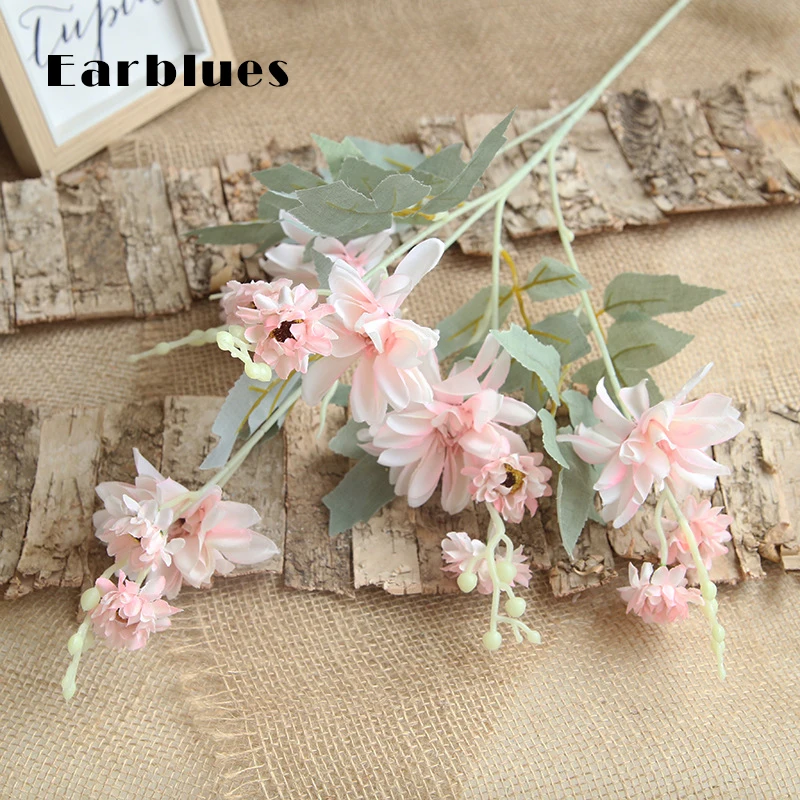 

15 head artificial flower dahlia Nordic wedding scene layout dahlia fake flower decoration home bedroom decoration