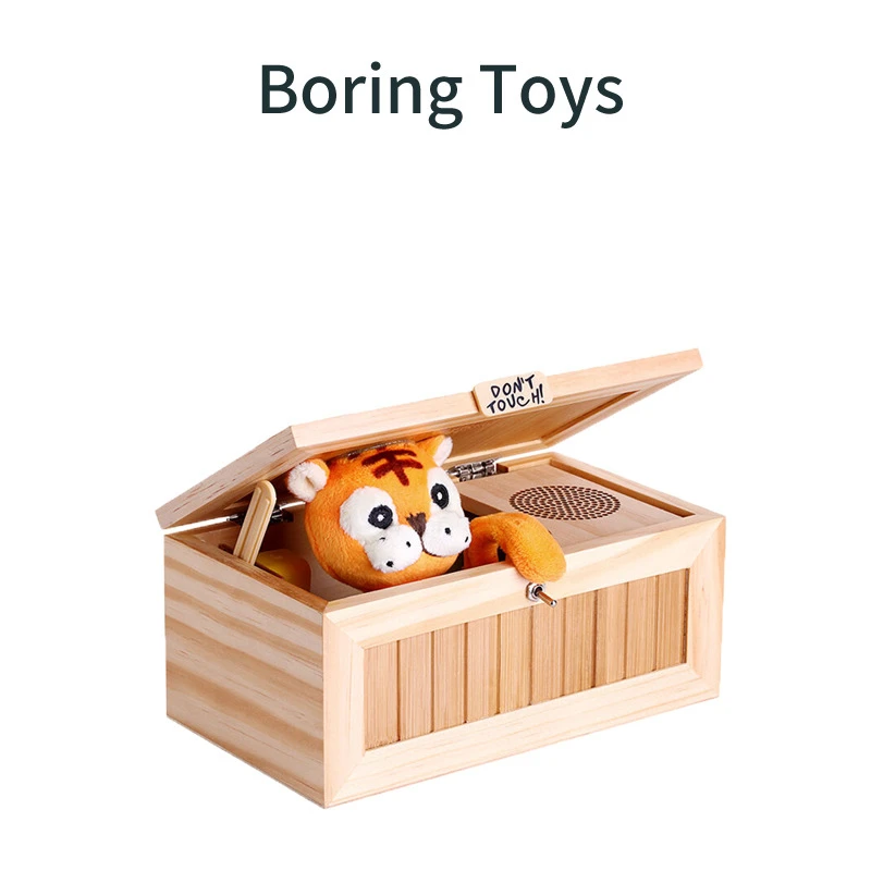 Caja electr&oacute;nica para ni&ntilde;os, juguete de Tigre con sonido, reducci&oacute;n del estr&eacute;s, escritorio, gran oferta-0