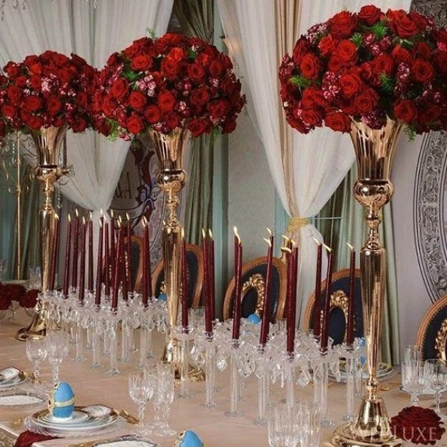 

10pcs)80cm tall metal vase wedding table centerpieces without flower arrangements yudao177