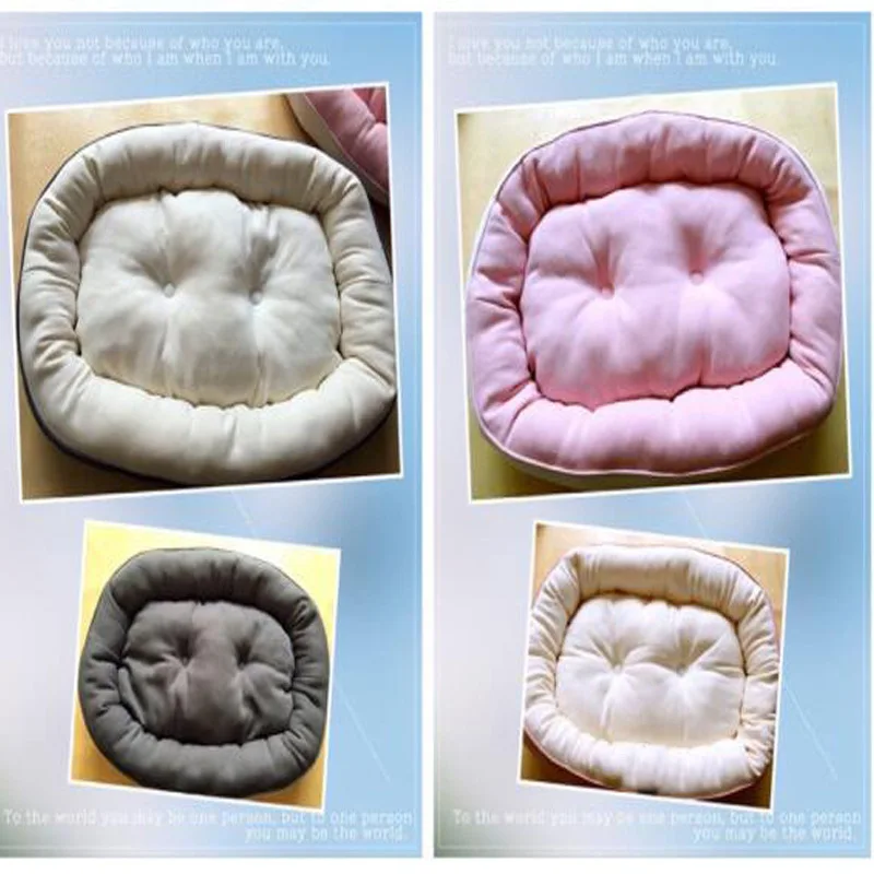 

Cat Nest Kennel Fashion Pure Color Pet Products Double-Sided Use Keep Warm And Thicken Pet Sleeping Mat Pet Supplies Accessories