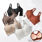 Бюстгальтер спортивный женский, хлопковый, с пуш-ап эффектом, для йоги бега занятий спортом