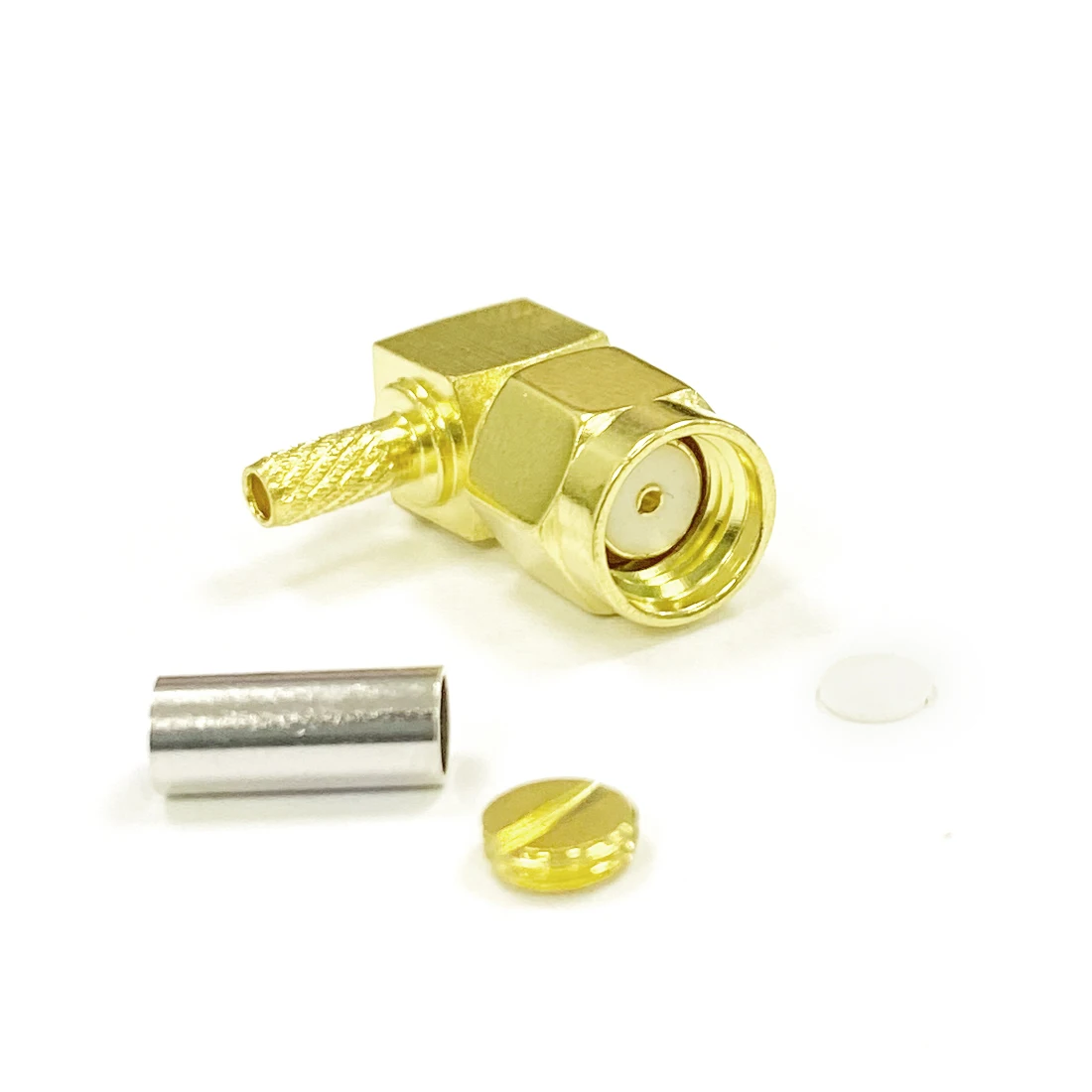 1 шт. Новый коннектор RP reverse SMA под прямым углом штекер гнездовой штырь для LMR100 RG316