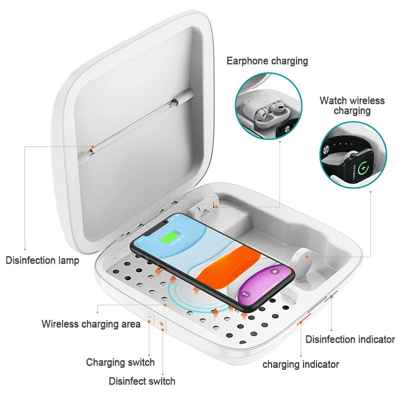 Беспроводной стерилизатор для iPhone XS Airpods iWatch | Мобильные телефоны и аксессуары