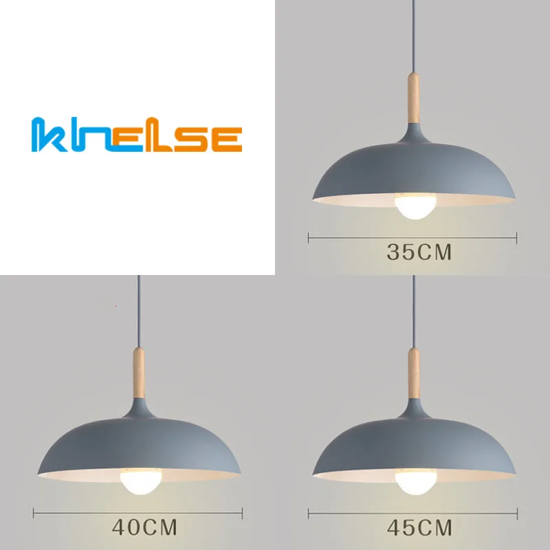 Современный Лофт минималистичный подвесной светильник деревянный и алюминиевый