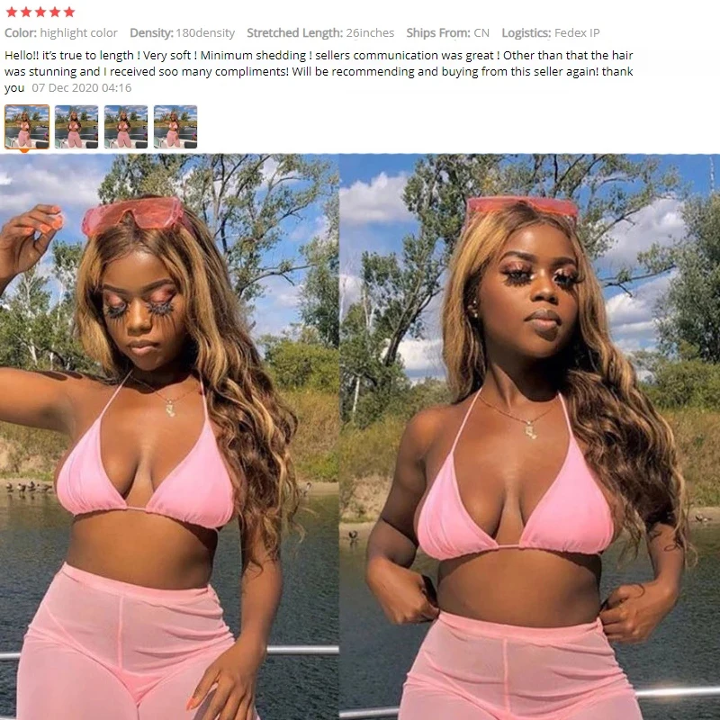 

Transparent Lace Wigs Highlight Wig Human Hair Loose Wave Wigs 13x6 Highlight Color Pre-plucked Lace Frontal Wig 180% Density