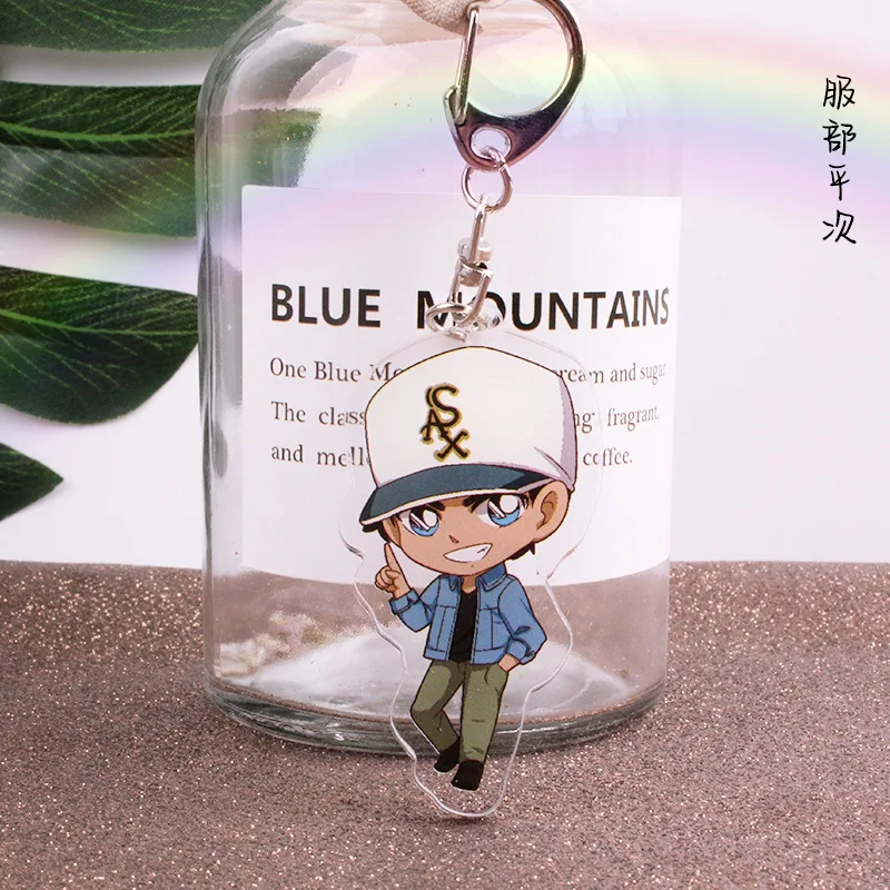 Anime Detective Conan Keychains Cute Suspend Publication Sherry Mouri Ran Car Key Chain Children Bag Pendant Keyring Lovers Gift | Украшения
