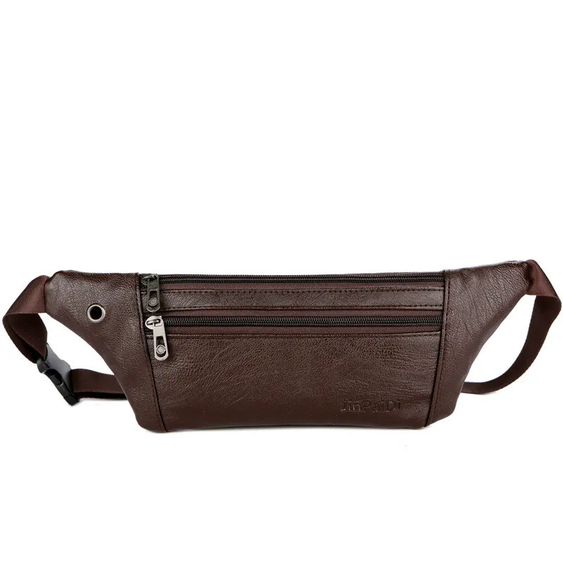 

Brivilas men pu leather waist bag sport waterproof fanny pack run phone chest bag shoudle women belt bag fashion high quality