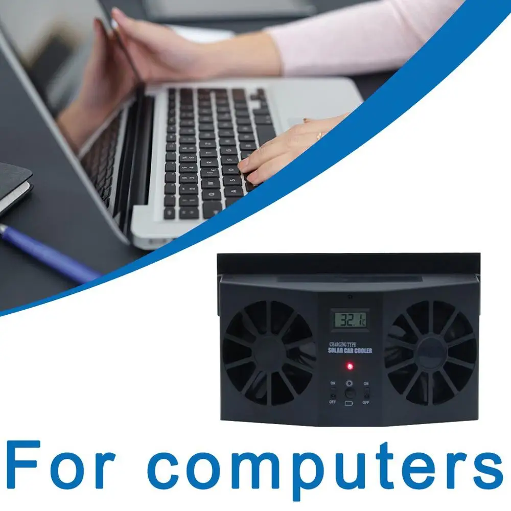 

Solar Car Cooling Artifact Car Exhaust Fan Air Circulation Smoke Exhaust Fan Portable Car Ventilation Fan