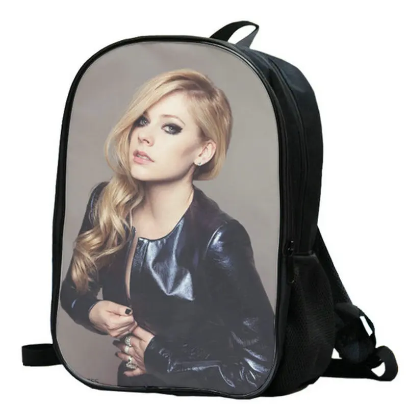 Аврил рюкзак раона Лавин певец школьный Музыкальный Рюкзак Школьная Сумка фото