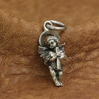 925 sterling silver cross pendant charms little angel pendant ta213