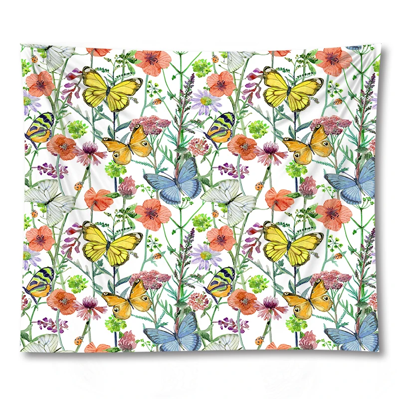 

Drop Shipping Beautiful Flower Printed Large Size Wall Hanging Decor Tapestry Washable Tablecloth