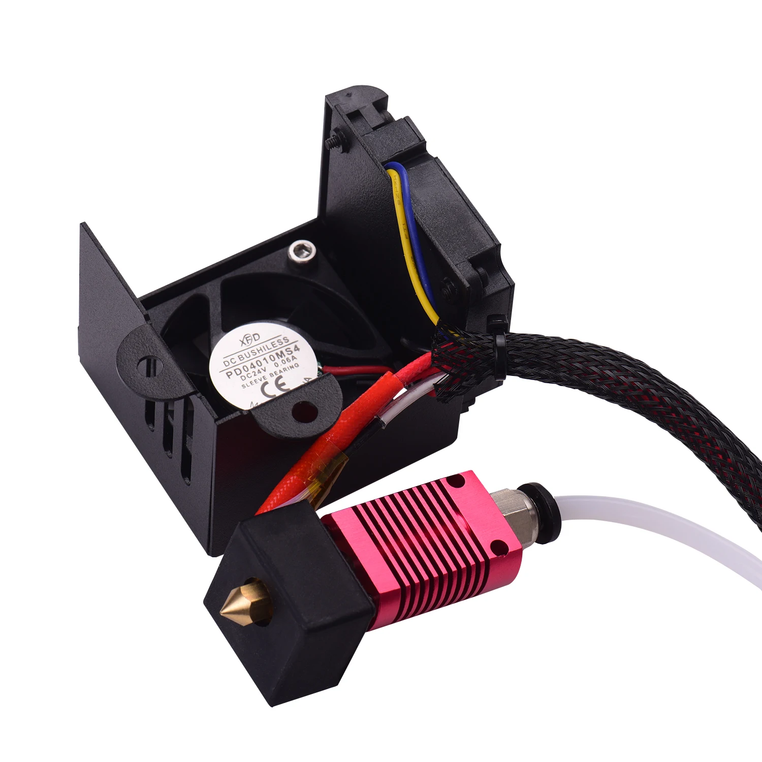 24 В Комплект экструдера Hotend в сборе с насадкой 0 4 мм алюминиевый нагревательный