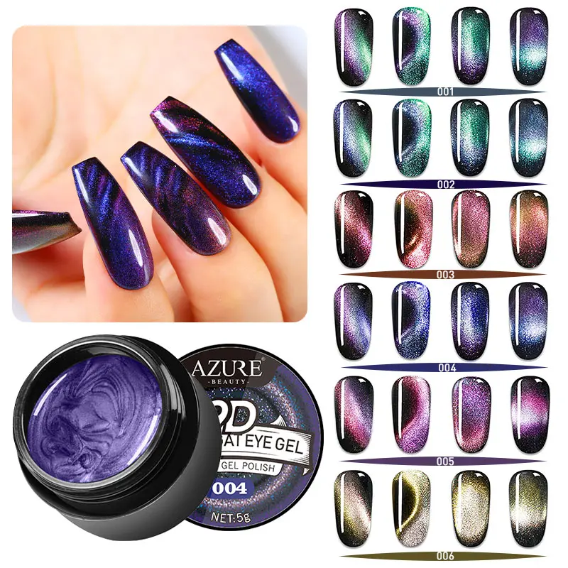 Modelones Хамелеон кошачий глаз УФ-Гель-лак Магнитный светодиодный лак для ногтей