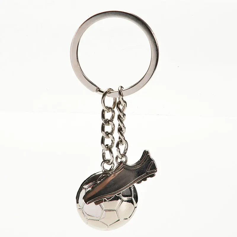 

Alloy metal hanging chain Football soccer shoes Car football badge Rings