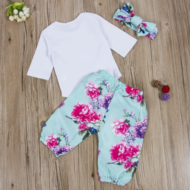 Комбинезон для новорожденных девочек комбинезон с длинным рукавом и цветочным