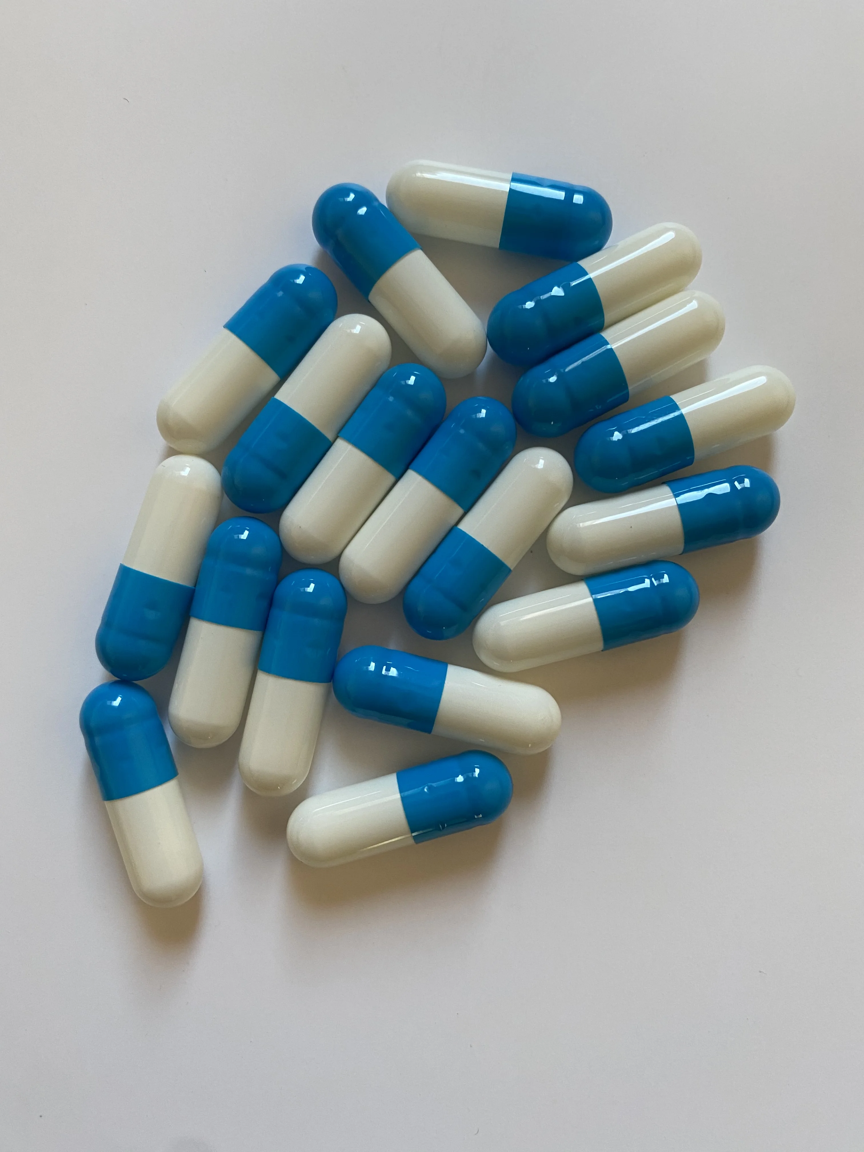 500/1000 шт. желатиновые капсулы сине-белые | Красота и здоровье