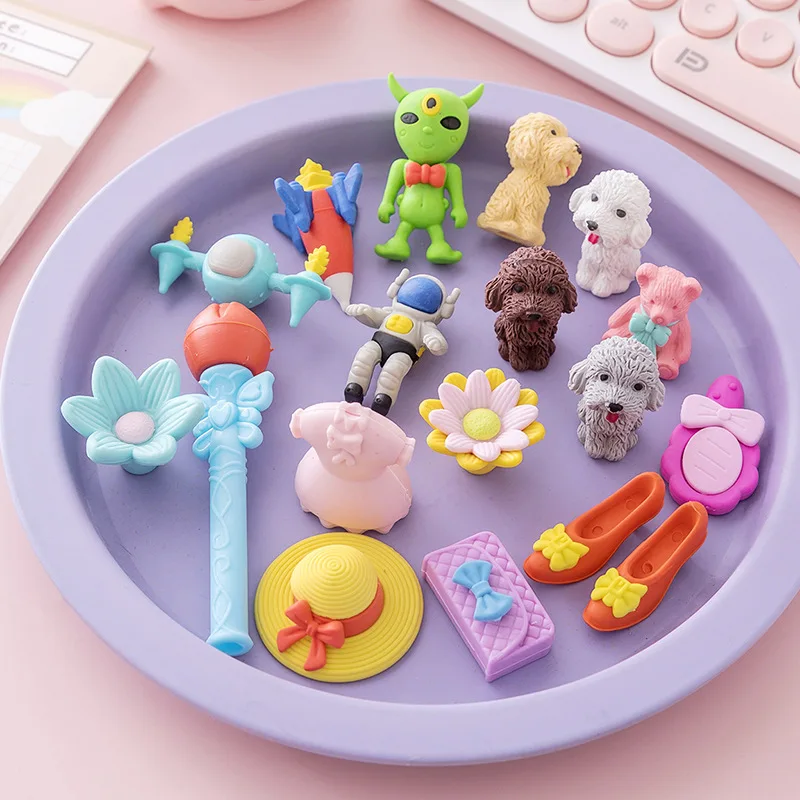 

Kawaii Eraser Pupils Assembled Rubber Detachable Card Installed Kid's Cartoon Rubber Toys Children's Day Gift Prizes Stationery