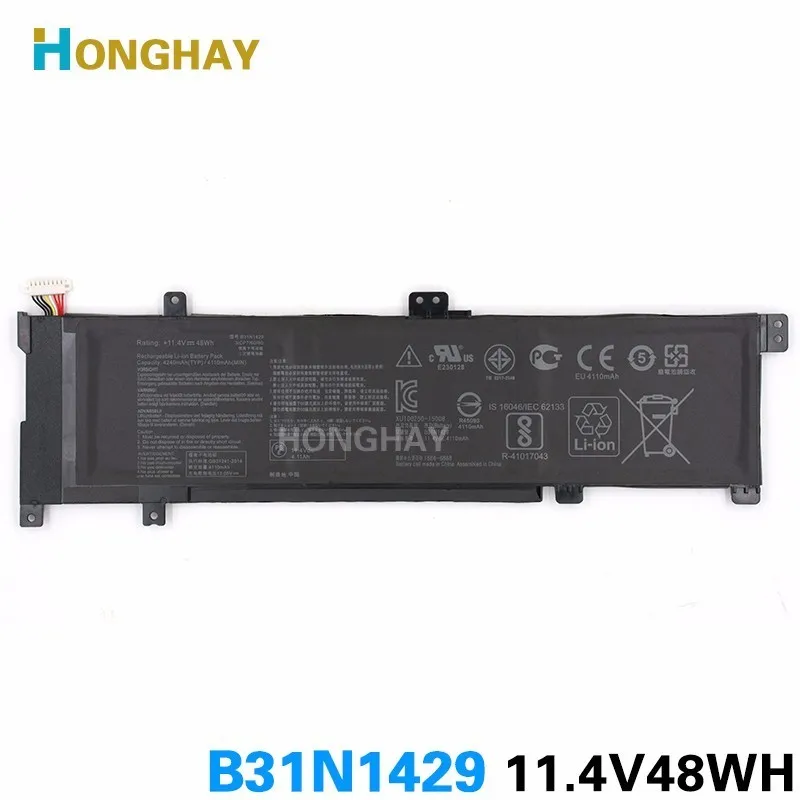 HONGHAY B31N1429 Аккумулятор для ноутбука ASUS A501L A501LX A501LB5200 K501U K501UX K501UB K501LB K501LX 11 4 в 48 Вт/ч