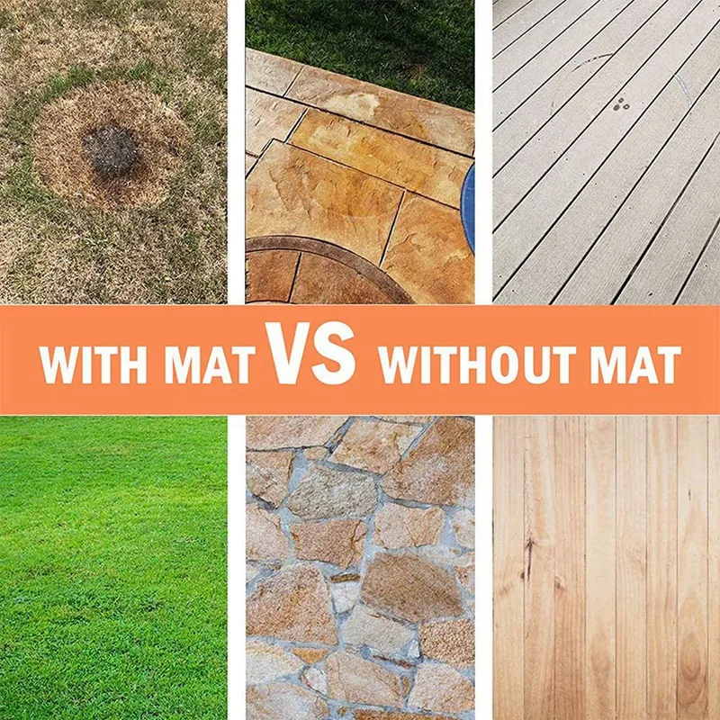 

32in Round Fire Pit Mat,Grill Mat Deck Protector Fire Mat for Fire Pit Heat Proof Mat,Barbecue Mat,Outdoor Fire Mat