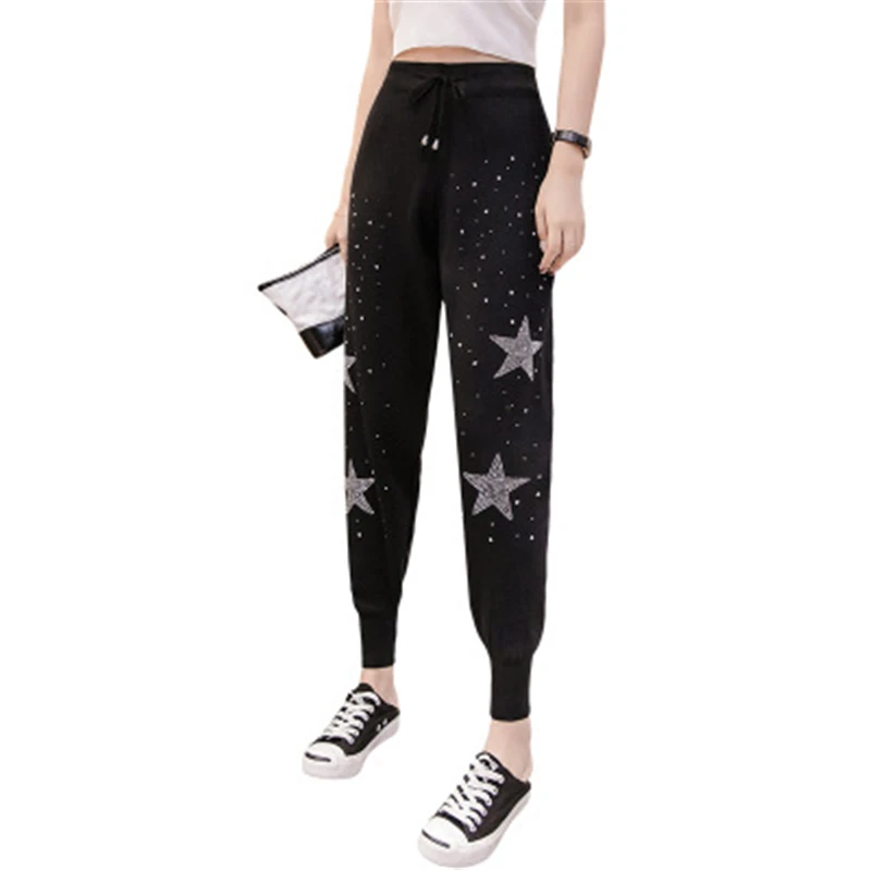 

Women Pants Sexy High Waist Loose Sweatpants 2020 Fall Winter Black Womens Joggers Sweat Pants Pants Female Trousers Hot Sale