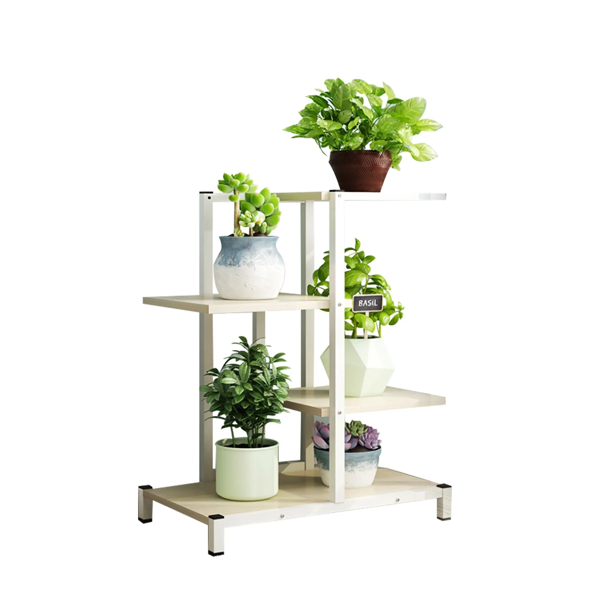 

Balcony living room Flower Stand plant shelves Interior modern decoration floor standing multi-layer flower shelf storage flower