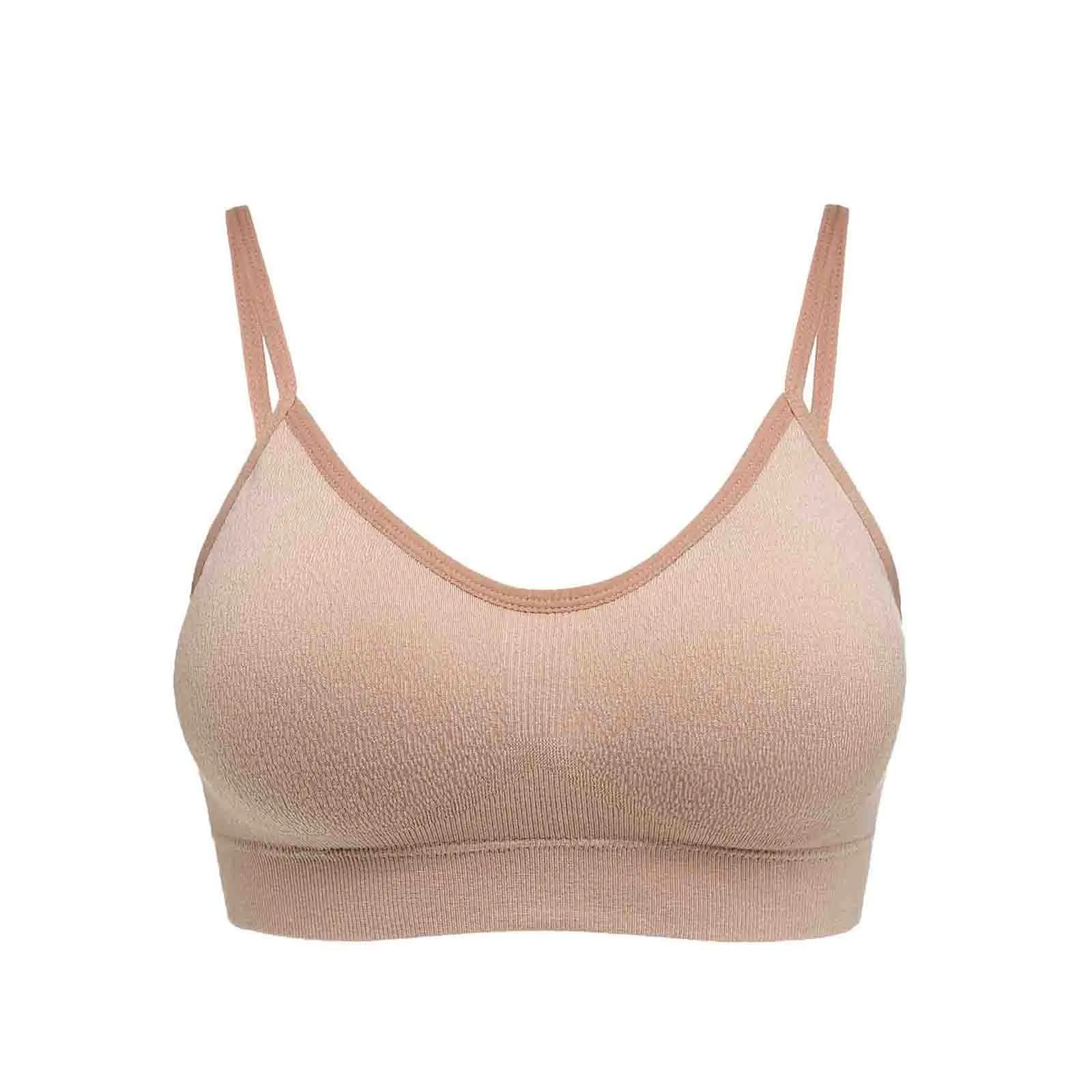 

Women's Sexy Slim Solid Colour Sling Beautiful Back Lingerie Backless Vest Sexy Panties Lingerie Padded Bralette Underwear 2021
