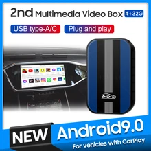 MMB Universal Car Multimedia Video Ai Android 9.0 Box Wireless Apple Carplay For Mercedes Benz Audi Haval GMC VW Carplay Dongle