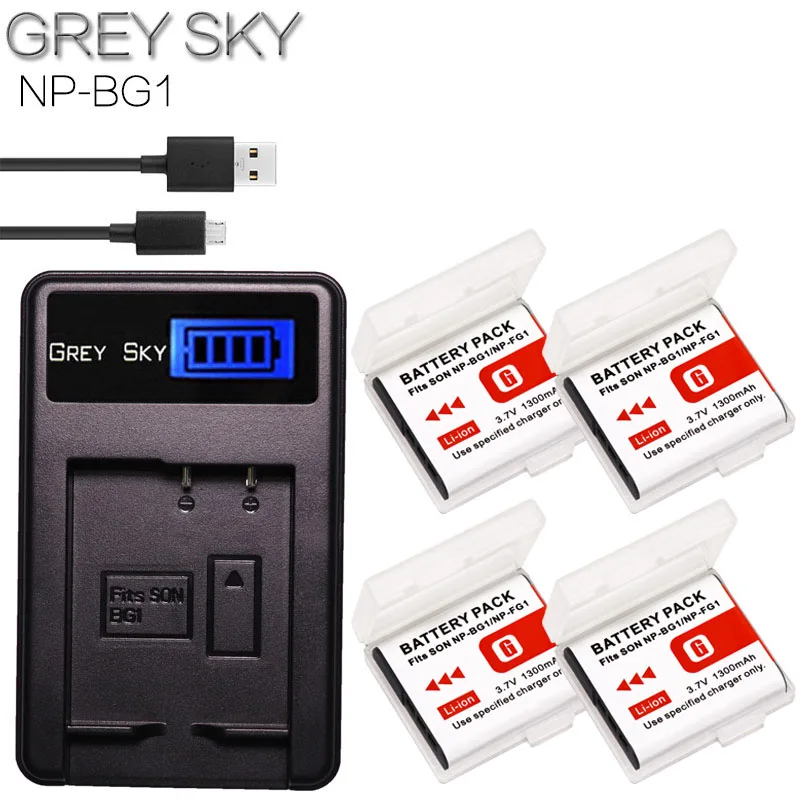 3.7V NP BG1 NP-BG1 FG1 1300mAh Digital Camera Battery for Sony Cyber-shot DSC-H7 DSC-H9 DSC-H10 DSC-H20 DSC-H50 | Электроника
