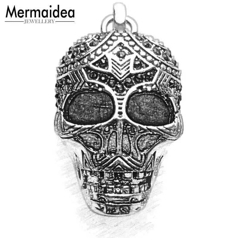 Кулон с черепом маорией 2020 модные этнические ювелирные изделия в стиле панк