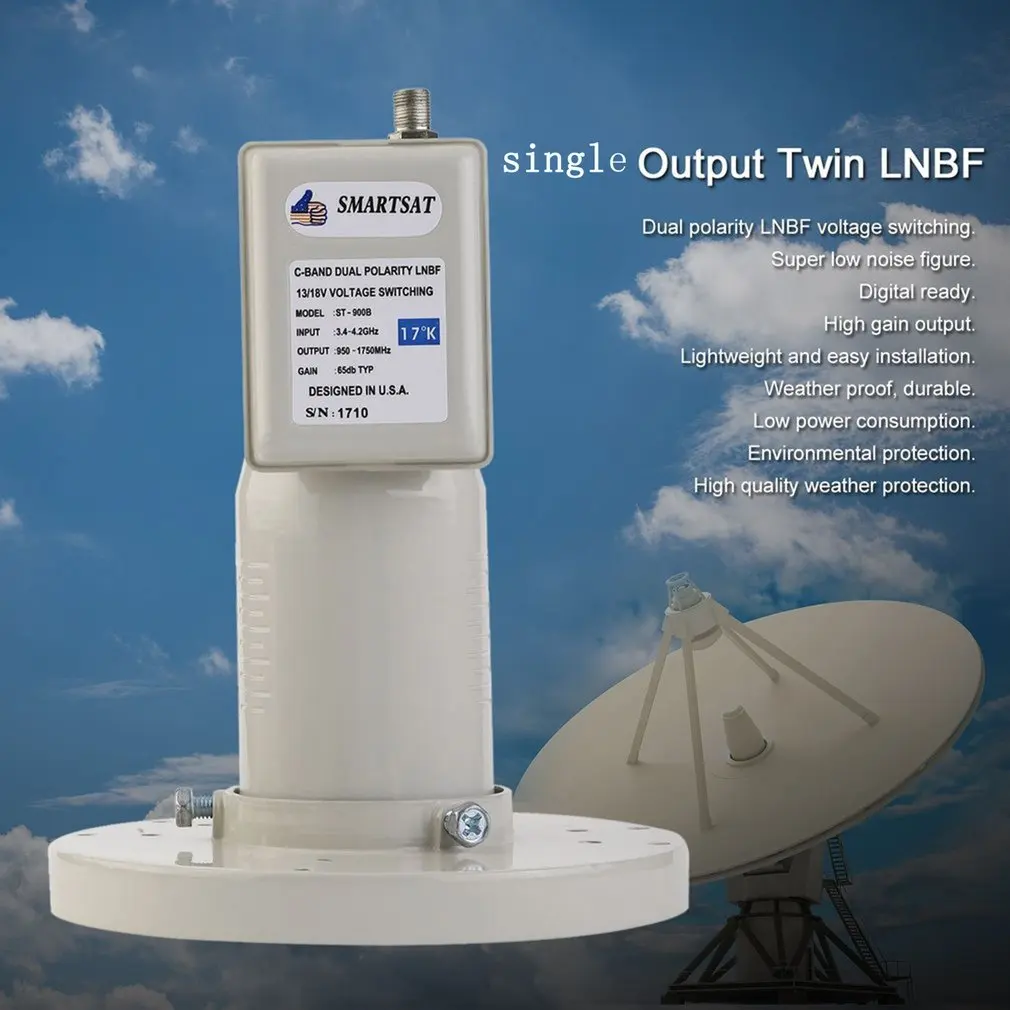 ST 900B цифровой однодиапазонный C образный выход LNBF с высоким коэффициентом