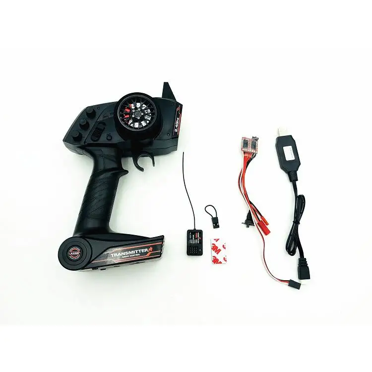 

2.4G AX5S Remote Control+ESC+USB Charging+GT2 Receiver Electronic Equipment Upgrade Part Set for WPL KIT B36 C24 B16 B14 RC Car