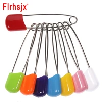 flrhsjx 1020pcs plastic baby safety pins plastic head nappy pins stainless steel safety pins diy needle pins buckles home tools