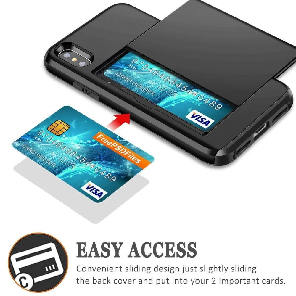 business phone case for iphone 11 pro max 2019 xr xs x 10 case slide armor wallet card slot cover for iphone 11 xr xs max fundas free global shipping