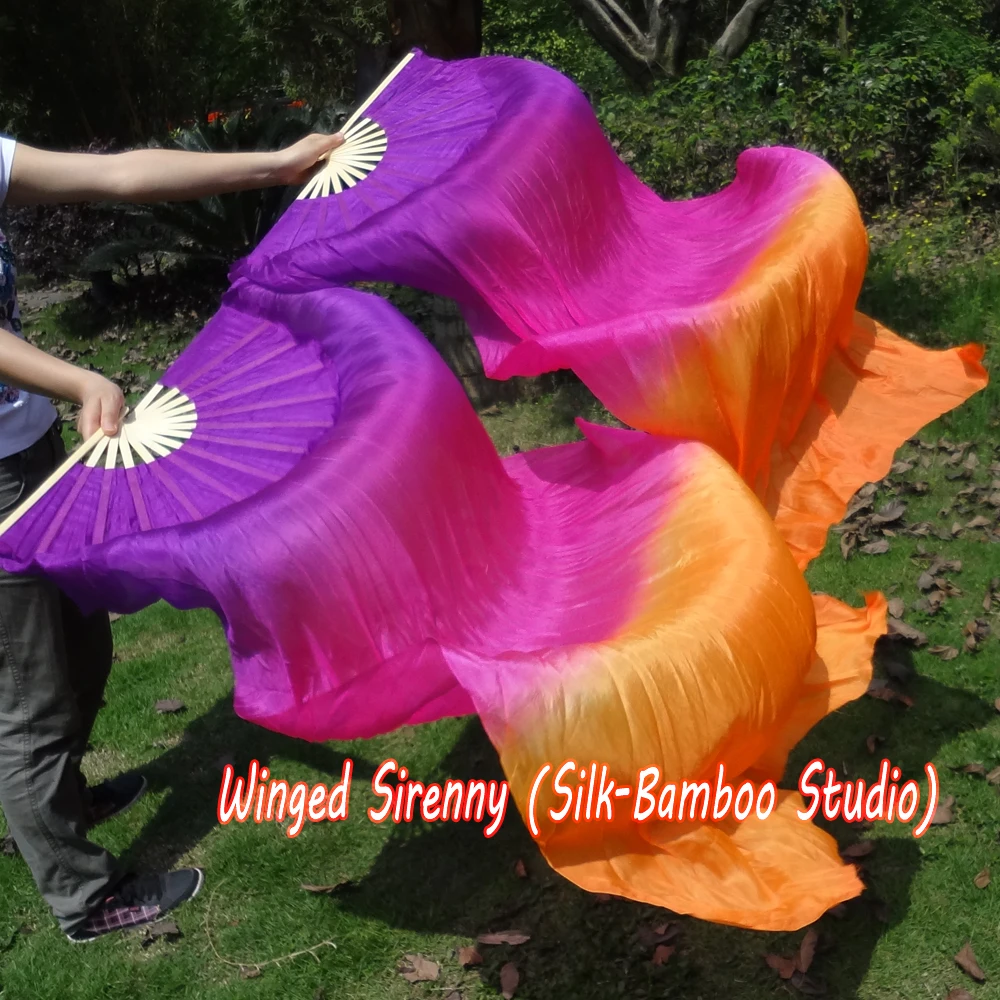 Шелковая Веер вуаль для танца живота 1 5 м * 0 9 (59*35 дюймов) комплект|fan veil|silk fan veilsbelly