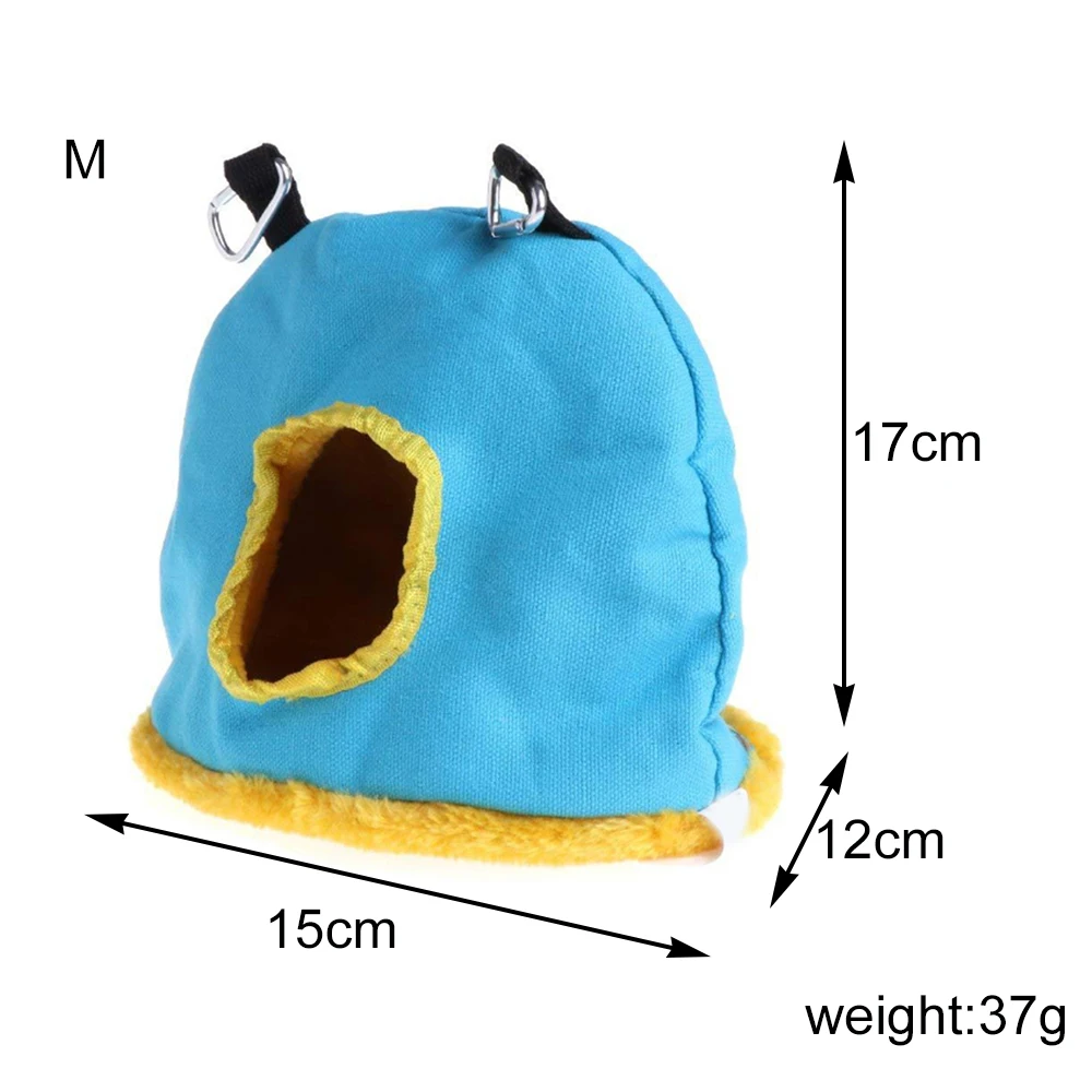 Гнездо для попугая плюшевый теплый зимний гамак домашних животных птица Висячие